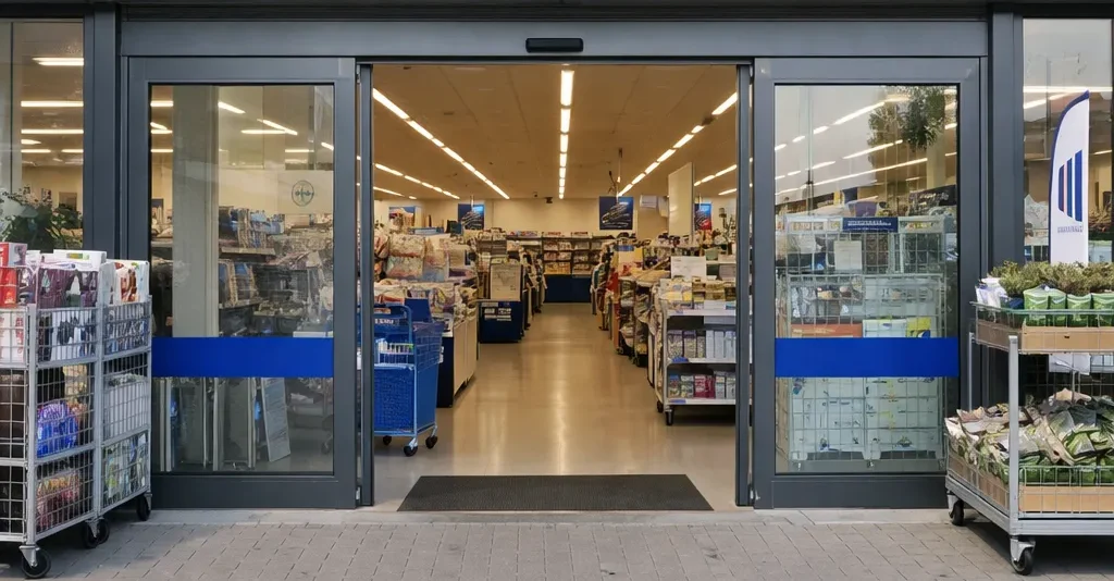 Gevel van een Action-winkel in Uden