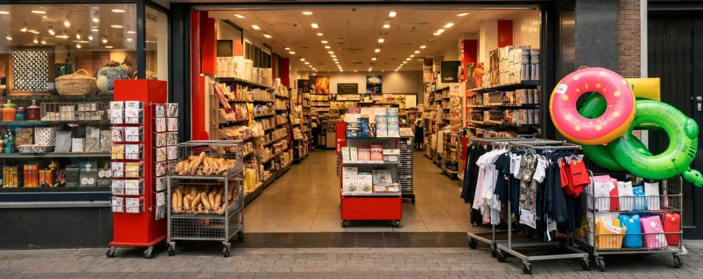 Gevel van een HEMA-winkel in Uden