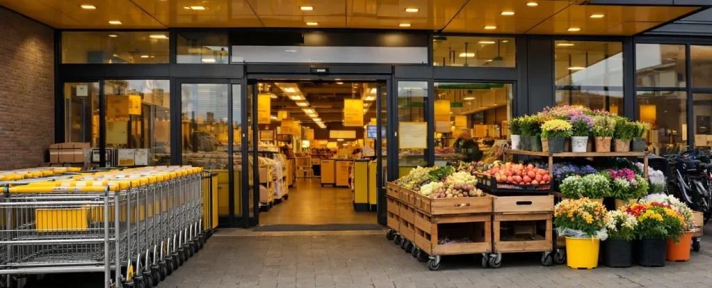 Gevel van Jumbo-supermarkt in Uden