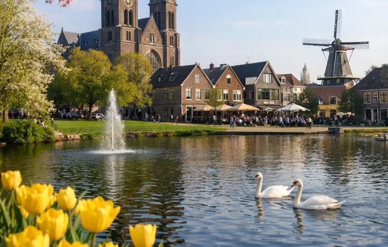 Straatbeeld in Uden overdag
