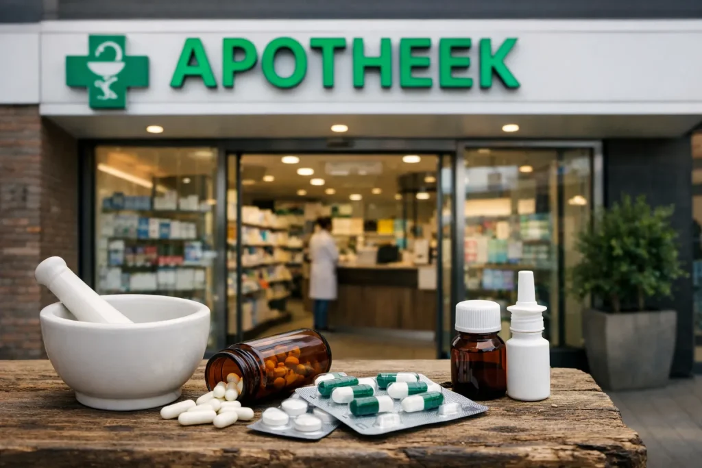 Voorkant van een apotheek in Uden