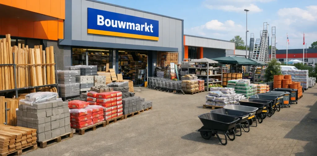 Gevel van een bouwmarkt in Uden